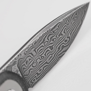 Vosteed Corgi Pup Damaszkusz Fekete Micarta A0722 - KNIFESTOCK