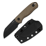 Kizer Drop Bear Fix AEB-L,Black Stonewashed,Norplex UltreX™ Micarta - KNIFESTOCK