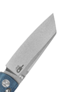 Bestech SLASHER D2 Stone wash Micarta Blue Bar Lock BG56C-1 - KNIFESTOCK