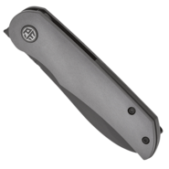 Petrified Fish PFE16 El Camino Black Stonewashed N690 Hard anodizing Gray Aluminum PFE16GAADW - KNIFESTOCK