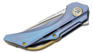 Bestech VIGIL M390, Satin, Titanium, Blue BT2201B - KNIFESTOCK