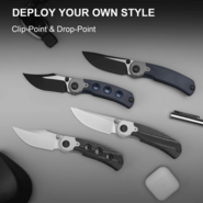 Kizer PIONEER L.F Nitro-V Aluminum &amp; Micarta ZX-FK03A6 - KNIFESTOCK