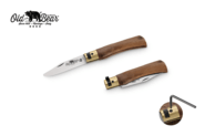 OLD BEAR® S - STAINLESS STEEL, WALNUT HANDLE, ROUNDED TIP BLADE 9357/17_LN - KNIFESTOCK