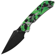 Tenable Fenrir Blackwash D2 Jade G10 with Green Camouflage Pattern B1034H13 - KNIFESTOCK