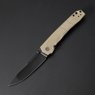 Petrified Fish PFP11 Ripple 14C28N PVD Stonewashed Khaki G10 PFP11KADW - KNIFESTOCK