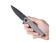 ANV Knives Z300 - SLEIPNER, DLC, FRAME LOCK, TITANIUM, PLAIN EDGE ANVZ300-023 - KNIFESTOCK