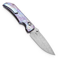 KANSEPT Eaglestrike Damascus 0.118&quot; / 3.0mm Titanium Crossbar lock K1095V1 - KNIFESTOCK
