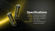 Nitecore ladattava Li-Ion 21700 tyyppi 5300mAh 3,6V akku NL2153HPi(5300mAh) - KNIFESTOCK