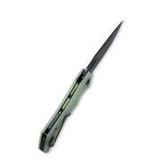 KUBEY Raven Liner Lock Flipper Knife Jade G10 Handle KB245G - KNIFESTOCK
