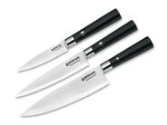 Böker Manufaktur 130420SET Set Kochmesser 3 st. Schwarz - KNIFESTOCK