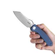 KUBEY Drake Nest Lliner Lock Folding Knife Blue G10 Handle KU310E - KNIFESTOCK