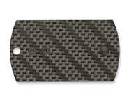 Spyderco Dog Tag Folder Carbon Fiber/G-10 Laminate Black Blade/Slip Joint C188CFBBKP - KNIFESTOCK
