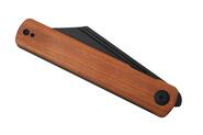 SENCUT Bronte Cuibourtia Wood Handle Black Stonewashed 9Cr18MoV Blade SA08E - KNIFESTOCK