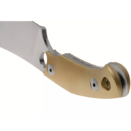 Giant Mouse GMF1-XL Alamă Milled / Lamă Satin Elmax / Teacă din Piele Burgundă - KNIFESTOCK