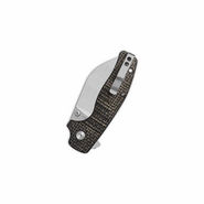 QSP Knife Chefmaster Pocket knife Blade:14C28N, satin, brown micarta, Linerlock QS163-C1 - KNIFESTOCK
