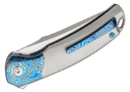 Bestech SUPERNOVA M390, Vertical Satin+flat satin, Titanium+Zirconium Timascus bolster, Grey BT2111D - KNIFESTOCK