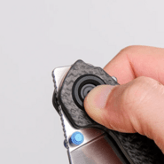 Vosteed Shilin Cutter Elmax Satin Black Carbon Fiber A2810 - KNIFESTOCK