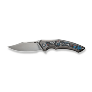 We Knife Orpheus Gray Titanium Integral Handle With Nebula Fat Carbon Fiber Inlay WE23009-4 - KNIFESTOCK