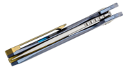Bestech VIGIL M390, Satin, Titanium, Blue BT2201B - KNIFESTOCK