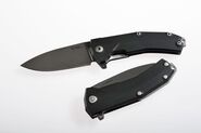 Lionsteel Liner Lock Sleipner Blade DLC+SW blade, BLACK G10 handle, IKBS KUR BBK - KNIFESTOCK