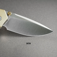 Vosteed Psyop 303 S35VN Satin, Teal Norplex UltreX™ Micarta &amp; Réz Bolster A2221 - KNIFESTOCK