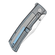 Kansept knives Bison Satin CPM S35VN Blue Anodized Titanium K1108B2 - KNIFESTOCK