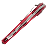 Microtech SOCOM ELITE AUTO T/E STONEWASH FULL SERRATE RED 161A-12RD - KNIFESTOCK