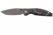 QSP Knife Turtle Punk, Liner lock, 14C28N champagne cer, Colorful G10 QS158-A2 - KNIFESTOCK