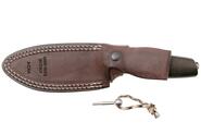 Lion Steel Feststehendes Messer M390 Klinge, GRÜNES Burlap, Ti-Parierstange, Lederscheide AH BLG - KNIFESTOCK
