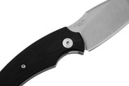 Fox Honos Folding Poket Knife Stainless Steel Becut Stonewashed Blade, Black G10 Handle - KNIFESTOCK