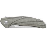 Viper Orso2 Stonewash LO-QPM20-4, Green Canvas Micarta, Titanium V5998CG - KNIFESTOCK