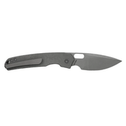 Vosteed Psyop Elmax Acid Etched &amp; Stonewashed,Dim Gray Titanium - KNIFESTOCK