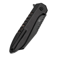 Kansept Kosame Blackwash 154CM Blackwash Titanium with Copper Carbon Fiber Inlay - KNIFESTOCK