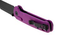 QPS Penguin Glyde 14C28N, nero, Manico: Viola FRN QS130GL-E2 - KNIFESTOCK