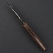 Kunwu STIFFY D. Brown Micarta, VANADIS 4 DLC - KNIFESTOCK
