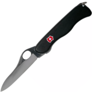 Victorinox SENTINEL, clip, One Hand, non wavy, black 0.8416.M3 - KNIFESTOCK