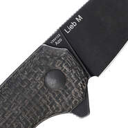 Kizer Lieb M Button Lock Black Micarta V3541C2 - KNIFESTOCK