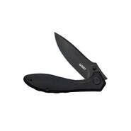 Kubey Ruckus Liner Lock Folding Knife Black G10 Handle Ku314O - KNIFESTOCK