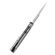 Kansept Thunderhead Satin CPM S35VN Beadblasted Titanium with Twill Carbon FIber Inlay - KNIFESTOCK