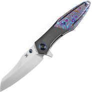 KANSEPT Mistaken Satin CPM 20CV, Black Stonewashed Titanium with Timascus Handles K1053A3 - KNIFESTOCK