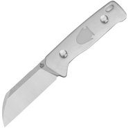 QSP Knife Baby Penguin  14C28N, 2 tone stonewash-satin,  Acrylic QS130BP-A1 - KNIFESTOCK