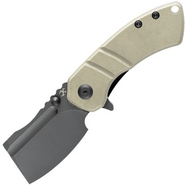 Kansept Korvid M Gray TiCn Coated 154CM Light Sand G10 Handle T2030A2 - KNIFESTOCK