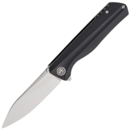 Petrified Fish PF818 Forward Satin D2 Black G10 PF818DS - KNIFESTOCK
