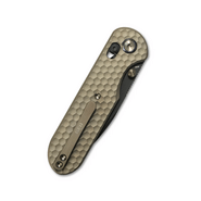 GEO Knife Ethereal Cutter Blackwash M390 Blade SW Bronze Ti - KNIFESTOCK