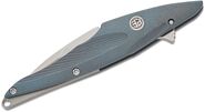 Petrified Fish PFE10 Hummingbird Satin M390 Blue Titanium PFE10BS - KNIFESTOCK