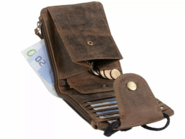 GreenBurry Leather belt bag/neck pouch &quot;Vintage&quot; - KNIFESTOCK