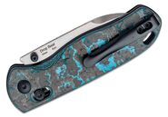 Kizer Azo Drop Bear Folding Knife - Arctic Storm FatCarbon Handles Ki3619A2 - KNIFESTOCK