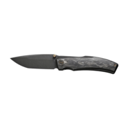 We Knife SwordfinShredded Carbon Fiber Handle Black Titanium LinerBlack Stonew - KNIFESTOCK