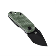 Kansept RIO Black Stonewashed M390, Green Micarta K3044A2 - KNIFESTOCK