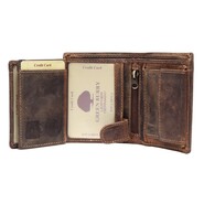 GreenBurry Leather mini wallet Vintage 1813-25 - KNIFESTOCK